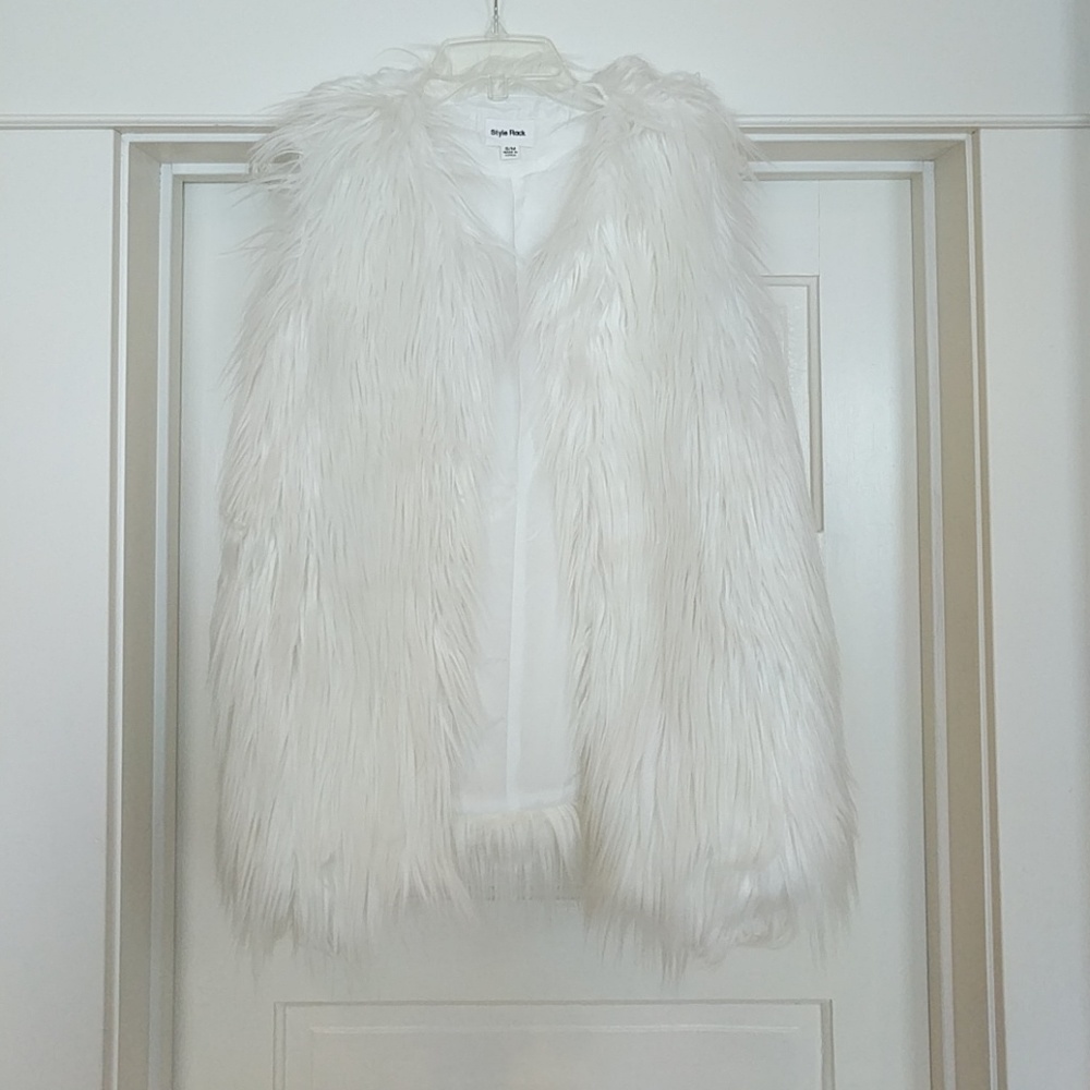 White Fur Vest